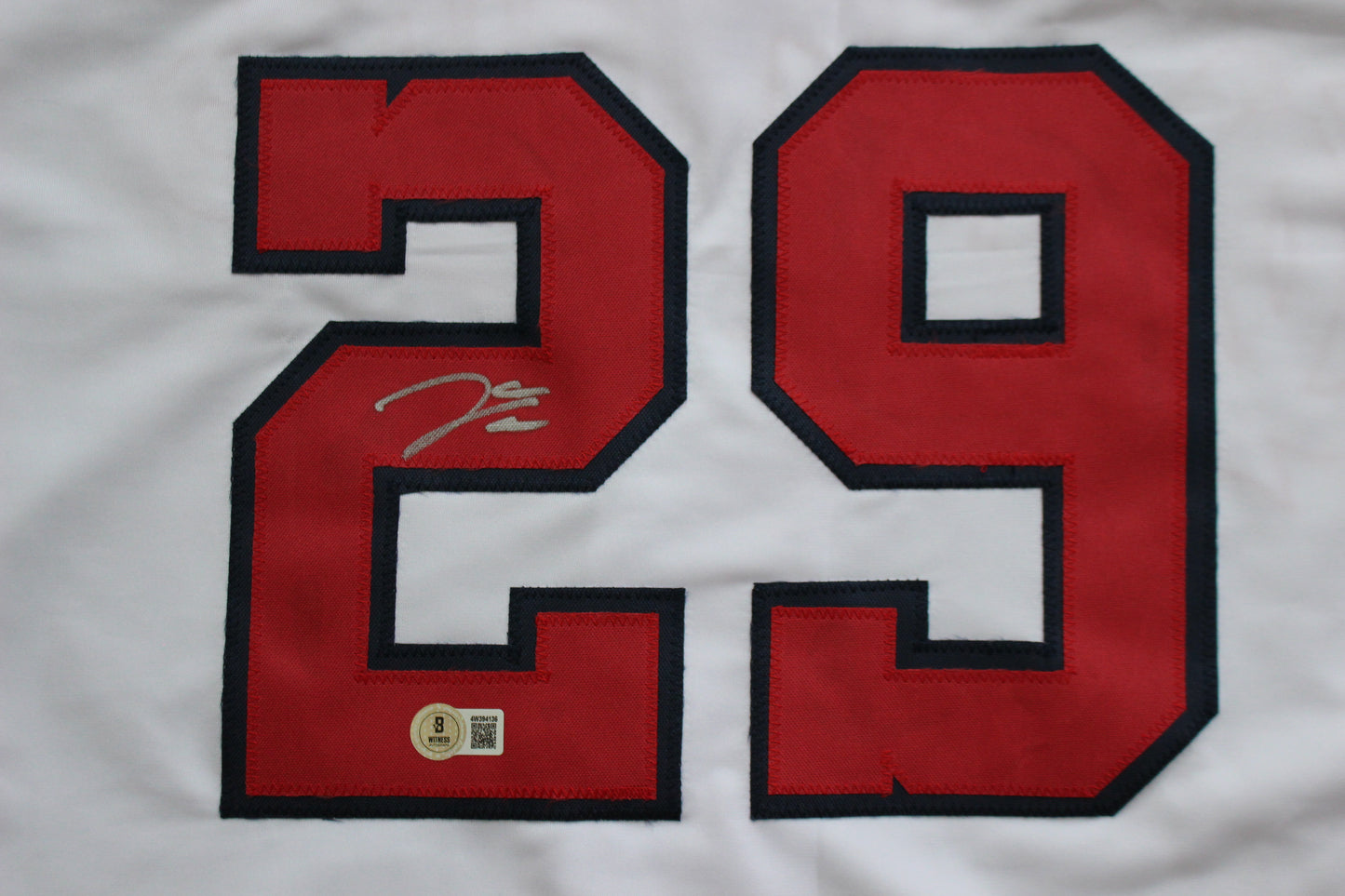 JAMES WOOD WASHINGTON NATIONALS SIGNED HOME JERSEY BAS