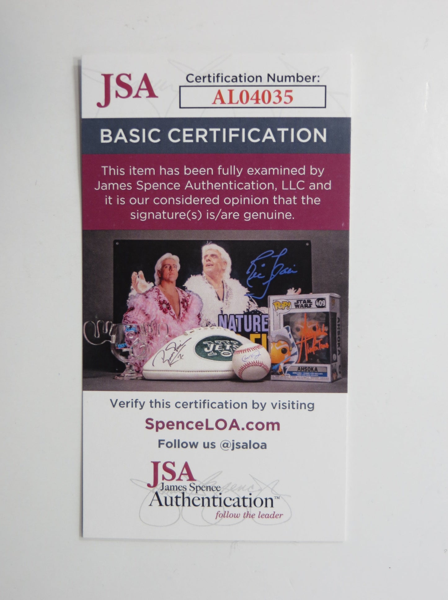 JASON SEHORN SIGNED WILSON OFFICIAL NFL FOOTBALL w/INSC JSA COA