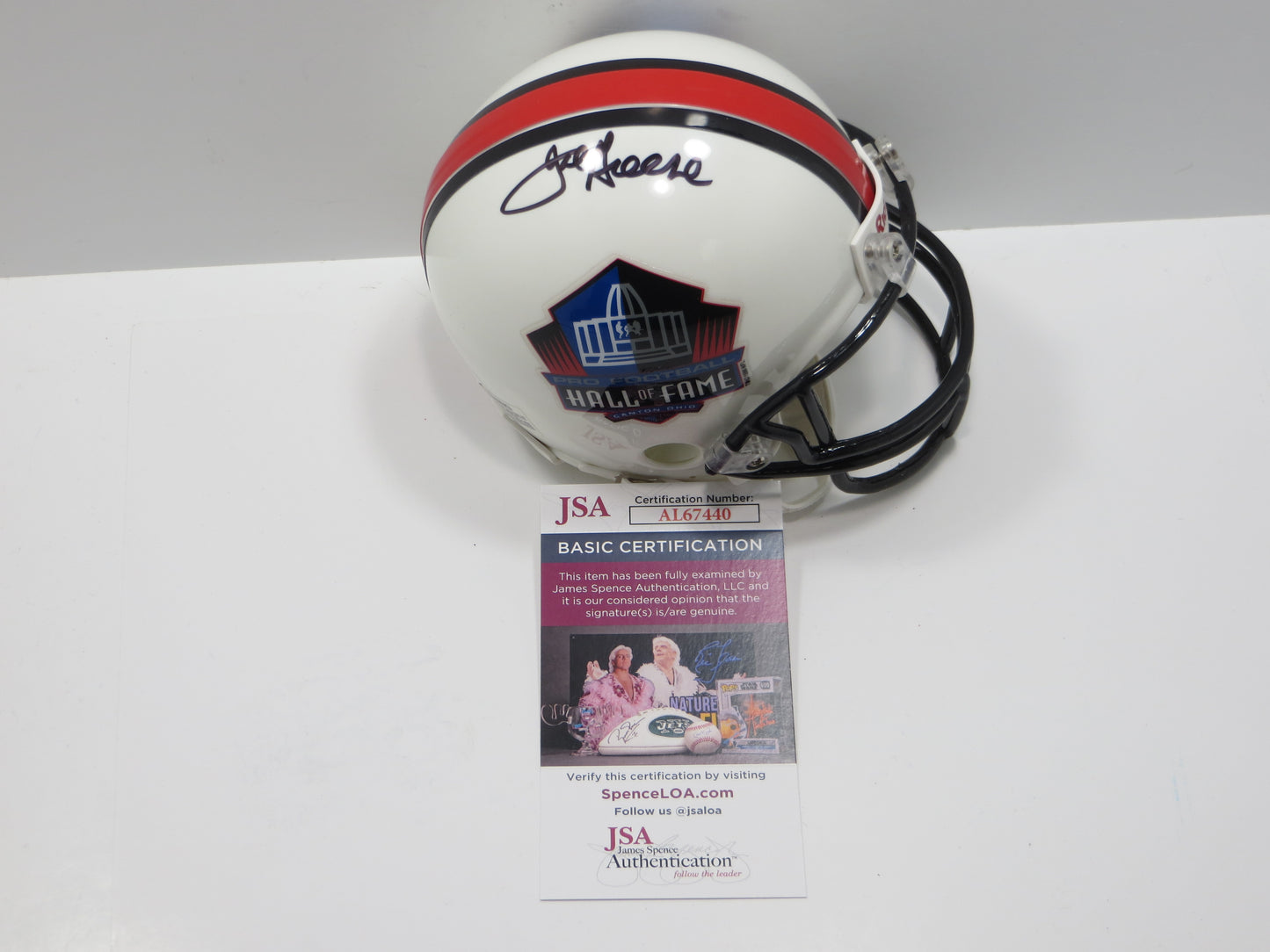 JOE GREENE PITTSBURGH STEELERS SIGNED NFL Hall of Fame MINI HELMET JSA COA