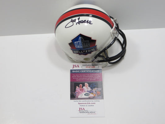 JOE GREENE PITTSBURGH STEELERS SIGNED NFL Hall of Fame MINI HELMET JSA COA