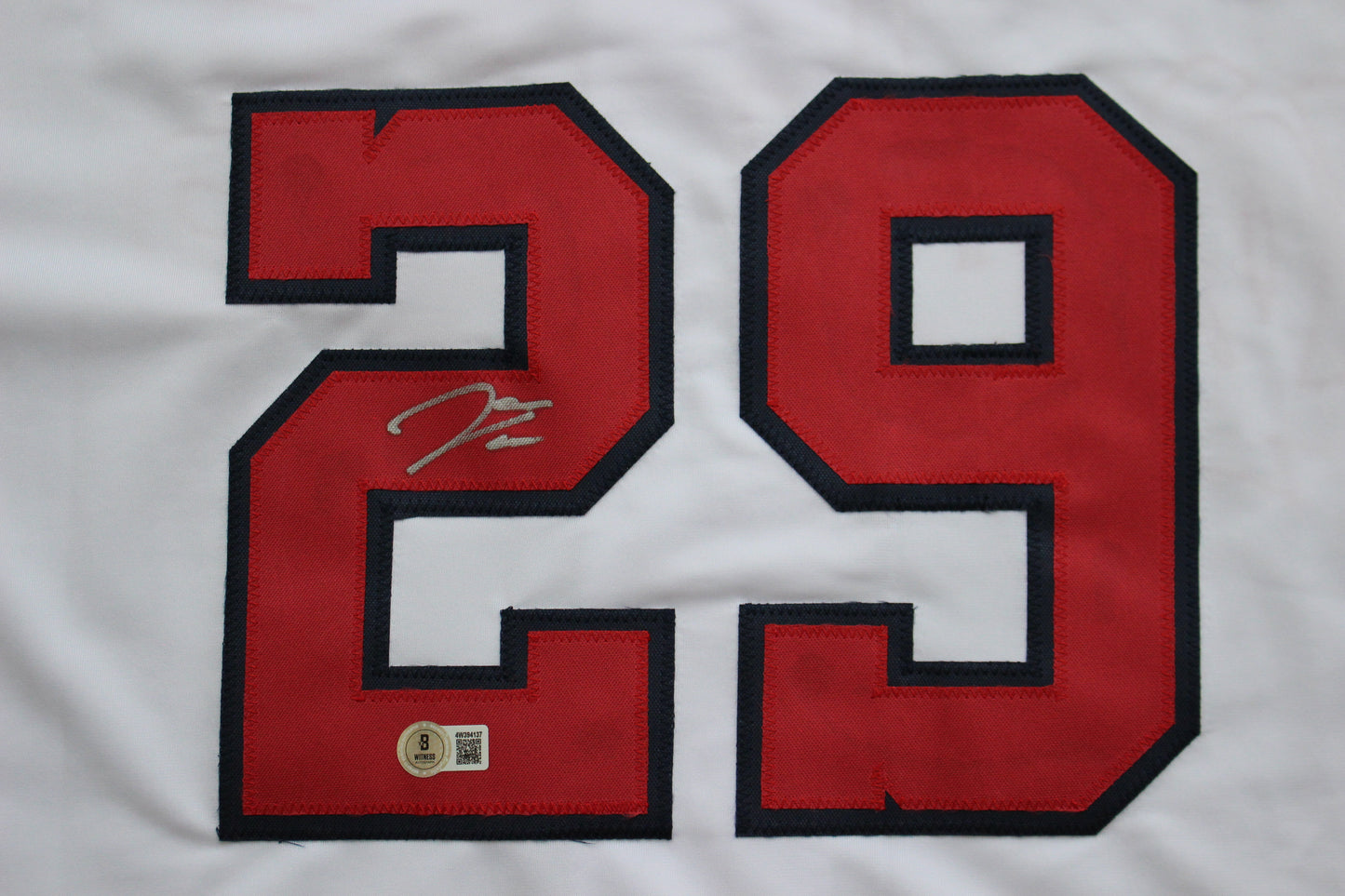 JAMES WOOD WASHINGTON NATIONALS SIGNED HOME JERSEY BAS