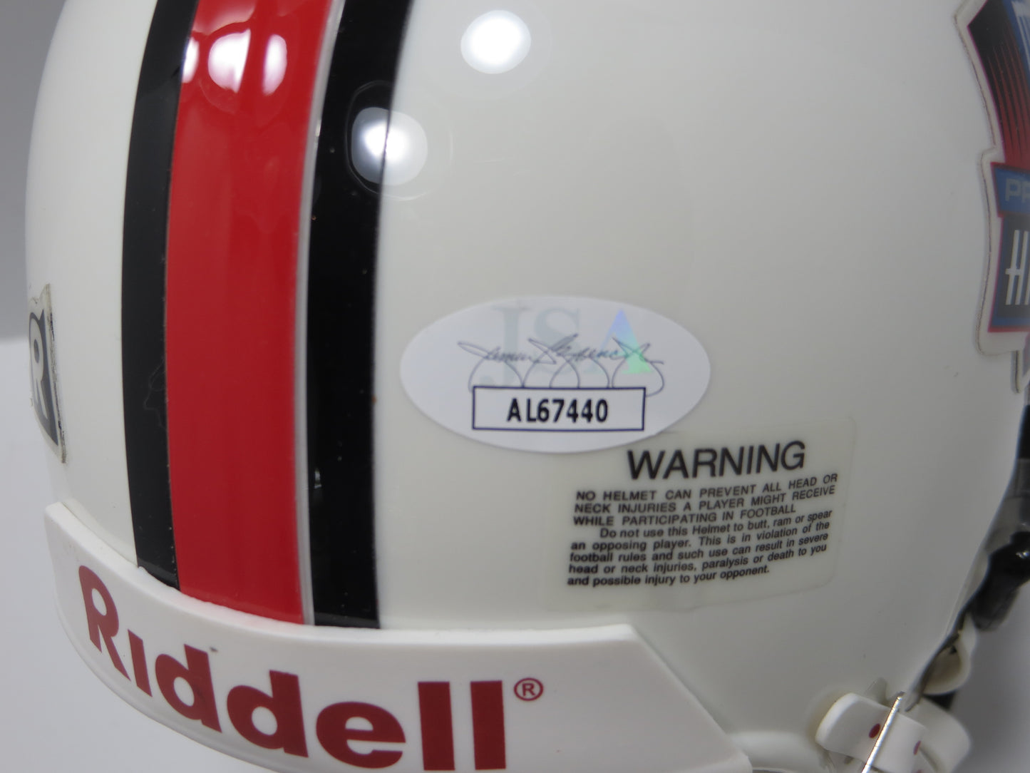 JOE GREENE PITTSBURGH STEELERS SIGNED NFL Hall of Fame MINI HELMET JSA COA