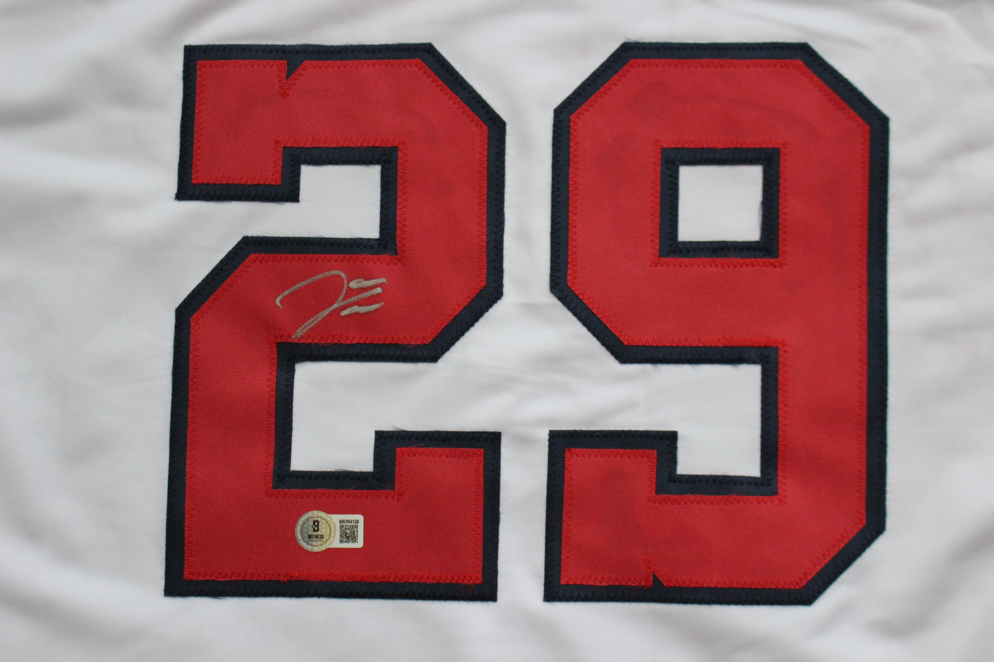 JAMES WOOD WASHINGTON NATIONALS SIGNED HOME JERSEY BAS