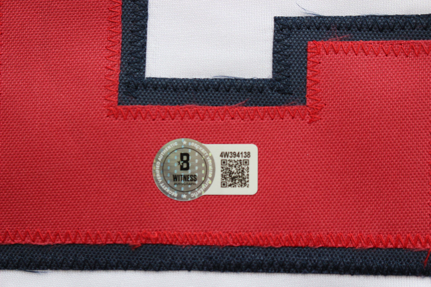 JAMES WOOD WASHINGTON NATIONALS SIGNED HOME JERSEY BAS