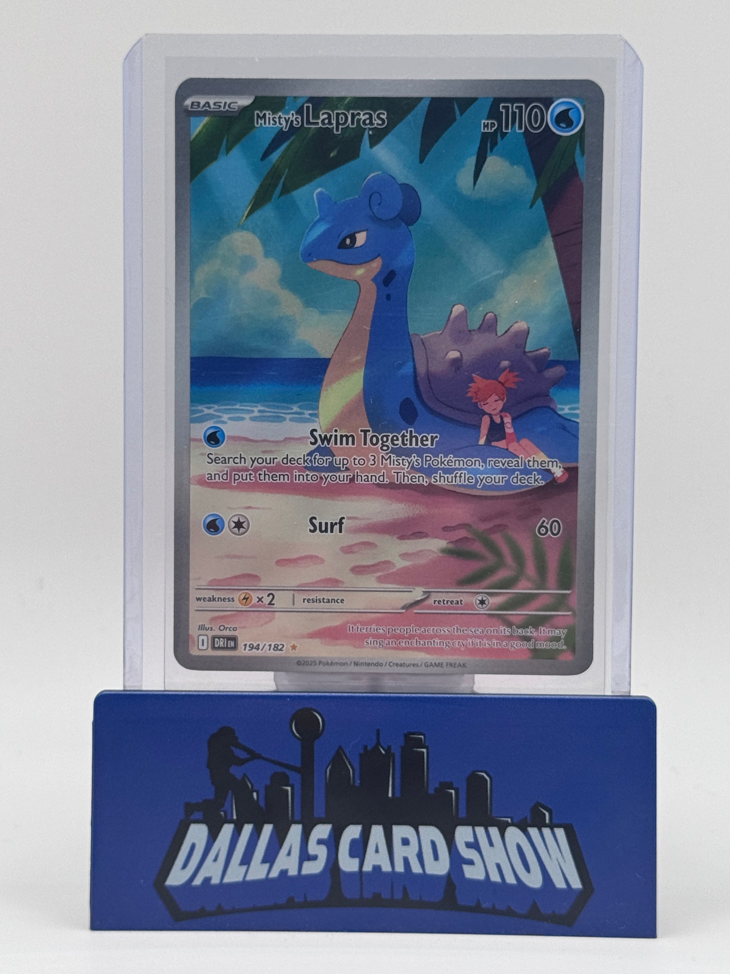 2025 Pokemon - Misty's Lapras (Illustration Rare) - 194/182 Destined Rivals NM (Copy)