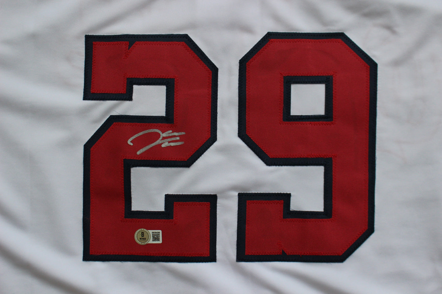 JAMES WOOD WASHINGTON NATIONALS SIGNED HOME JERSEY BAS