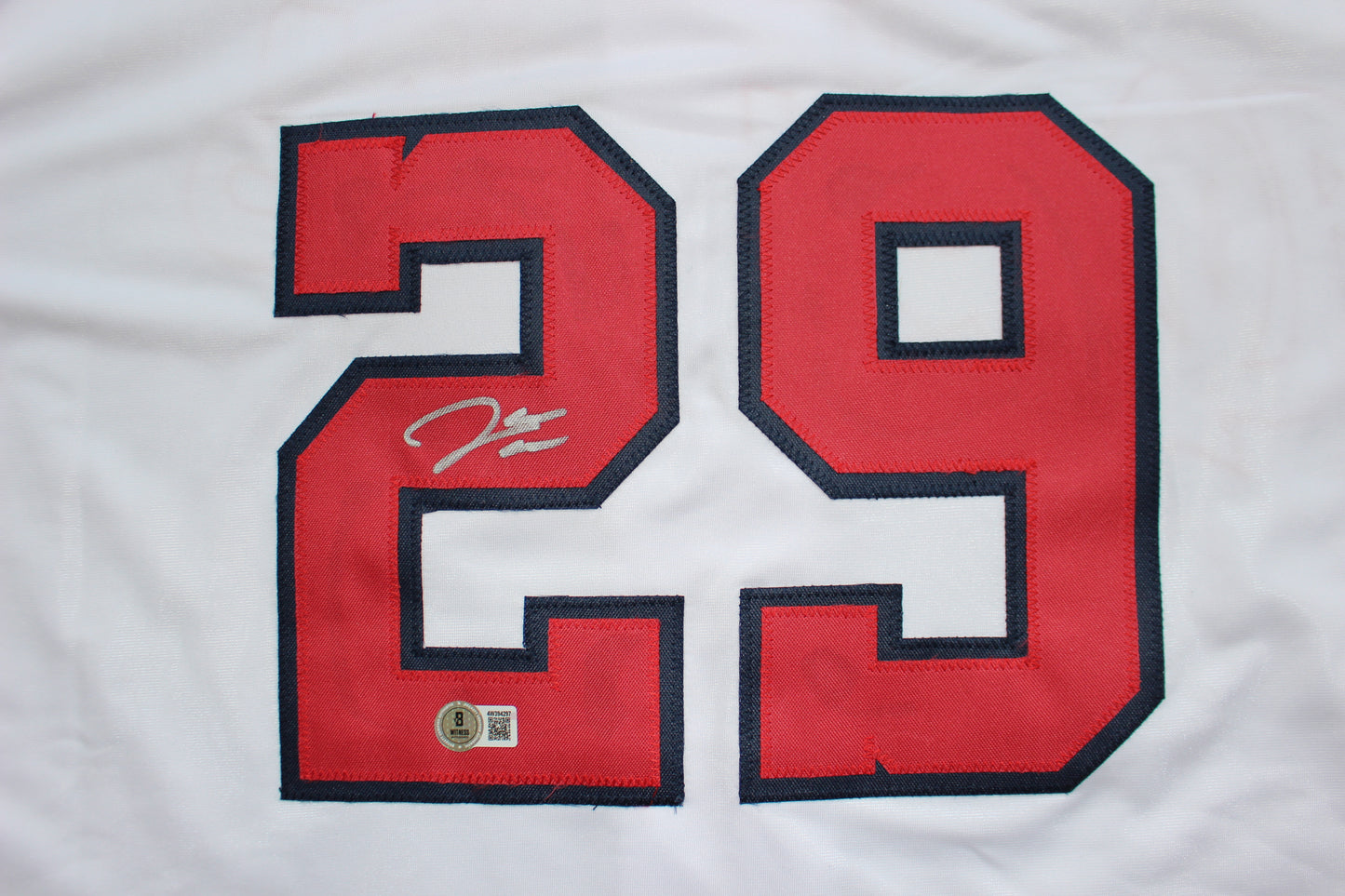 JAMES WOOD WASHINGTON NATIONALS SIGNED HOME JERSEY BAS