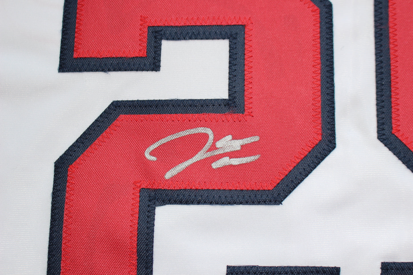 JAMES WOOD WASHINGTON NATIONALS SIGNED HOME JERSEY BAS