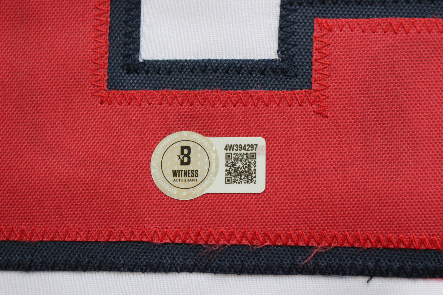 JAMES WOOD WASHINGTON NATIONALS SIGNED HOME JERSEY BAS