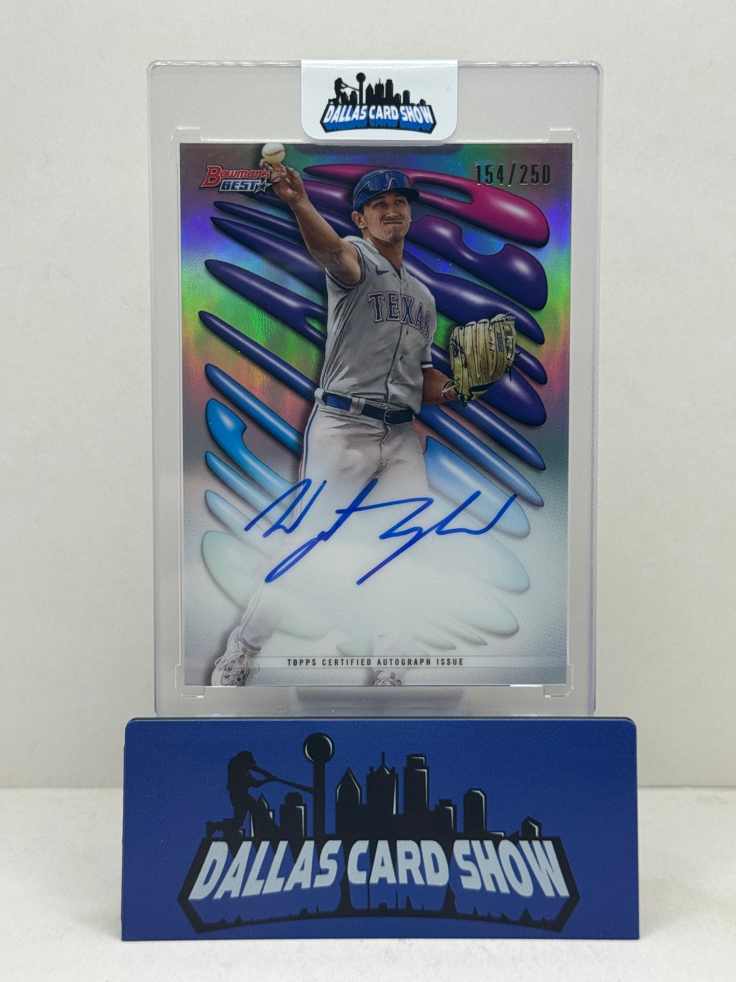 2023 Bowman's Best #SHA-WL Wyatt Langford Shellacked Autograph /250