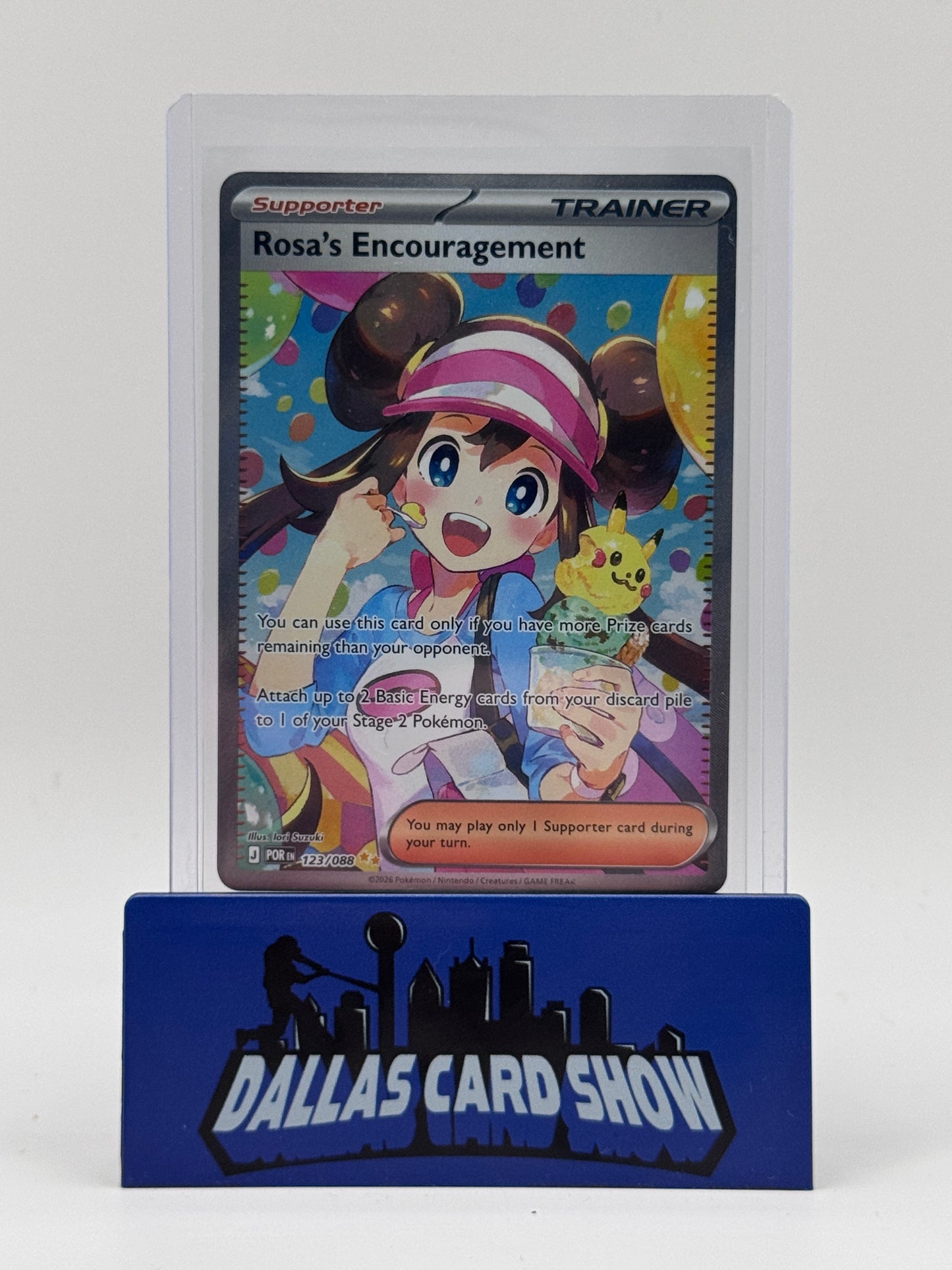 2026 Pokemon - Rosa's Encouragement (SIR) - 123/088 Perfect Order NM
