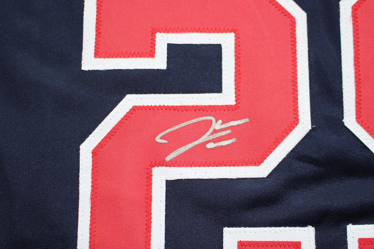 JAMES WOOD WASHINGTON NATIONALS SIGNED NAVY BLUE JERSEY BAS