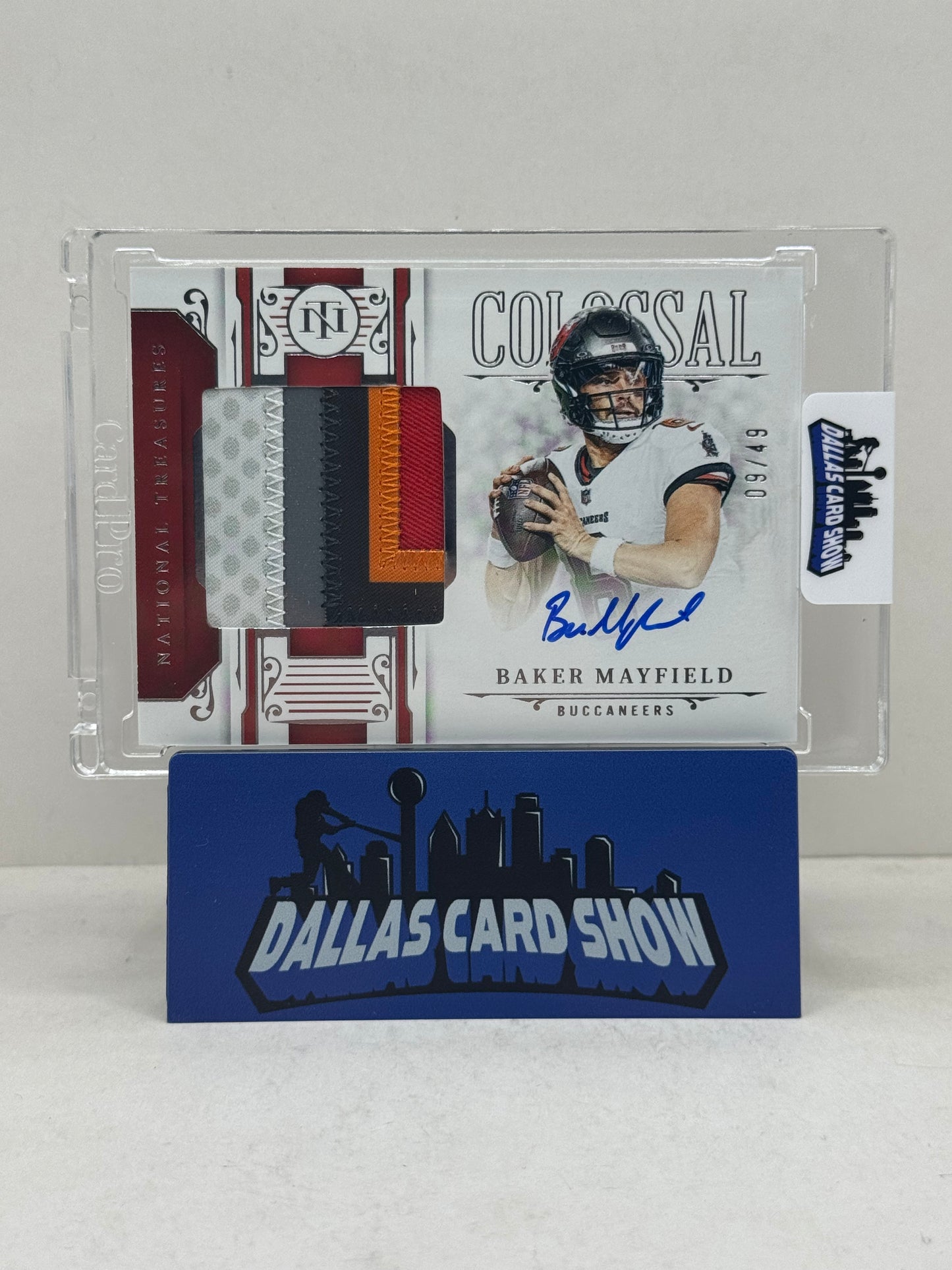 2025 National Treasure Baker Mayfield Colossal 5 Color Patch Autograph /49