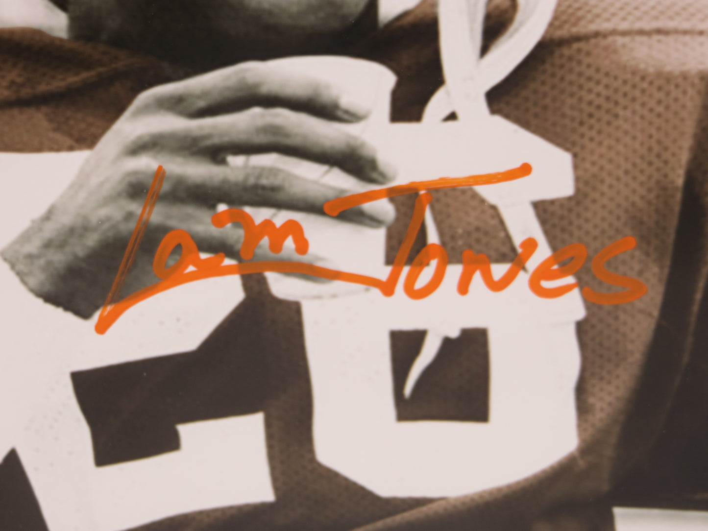 LAM JONES SIGNED TEXAS LONGHORNS 8x10 PHOTO JSA COA