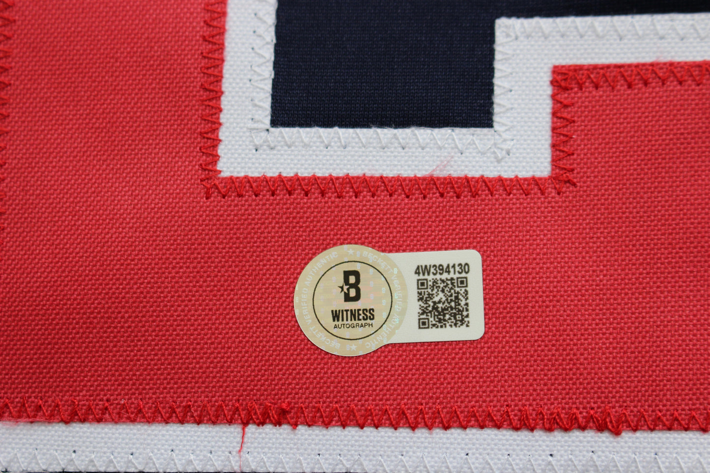 JAMES WOOD WASHINGTON NATIONALS SIGNED NAVY BLUE JERSEY BAS