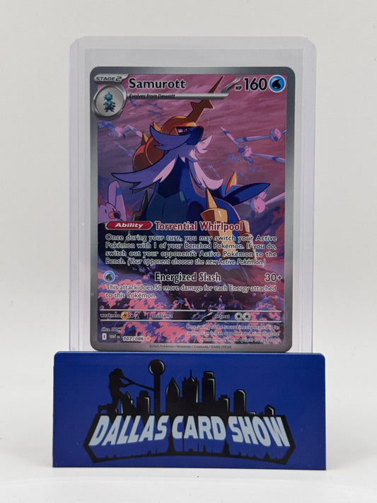 2025 Pokemon - Samurott (Illustration Rare) - 107/086 White Flare NM