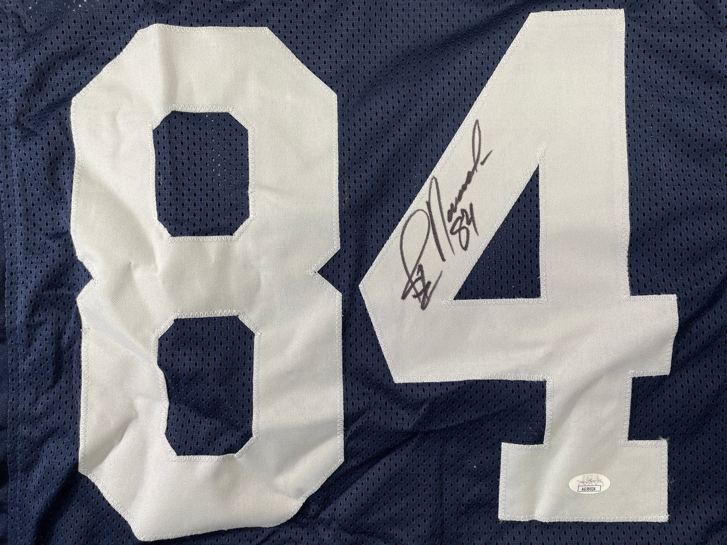 JAY NOVACEK DALLAS COWBOYS SIGNED THANKSGIVING JERSEY Wyoming JSA COA