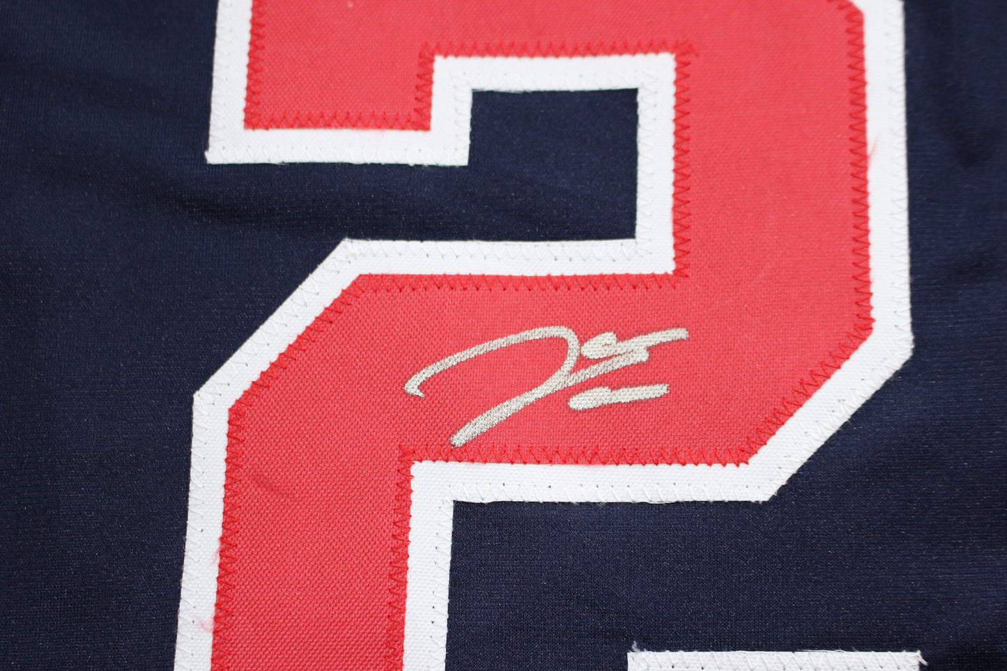 JAMES WOOD WASHINGTON NATIONALS SIGNED NAVY BLUE JERSEY BAS