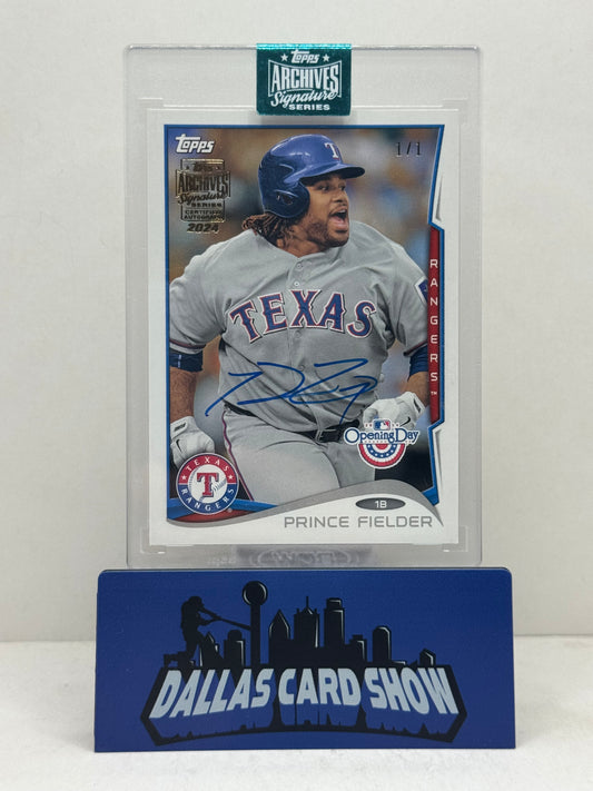 2024 Topps Archives Signature Series Prince Fielder Autograph 1/1