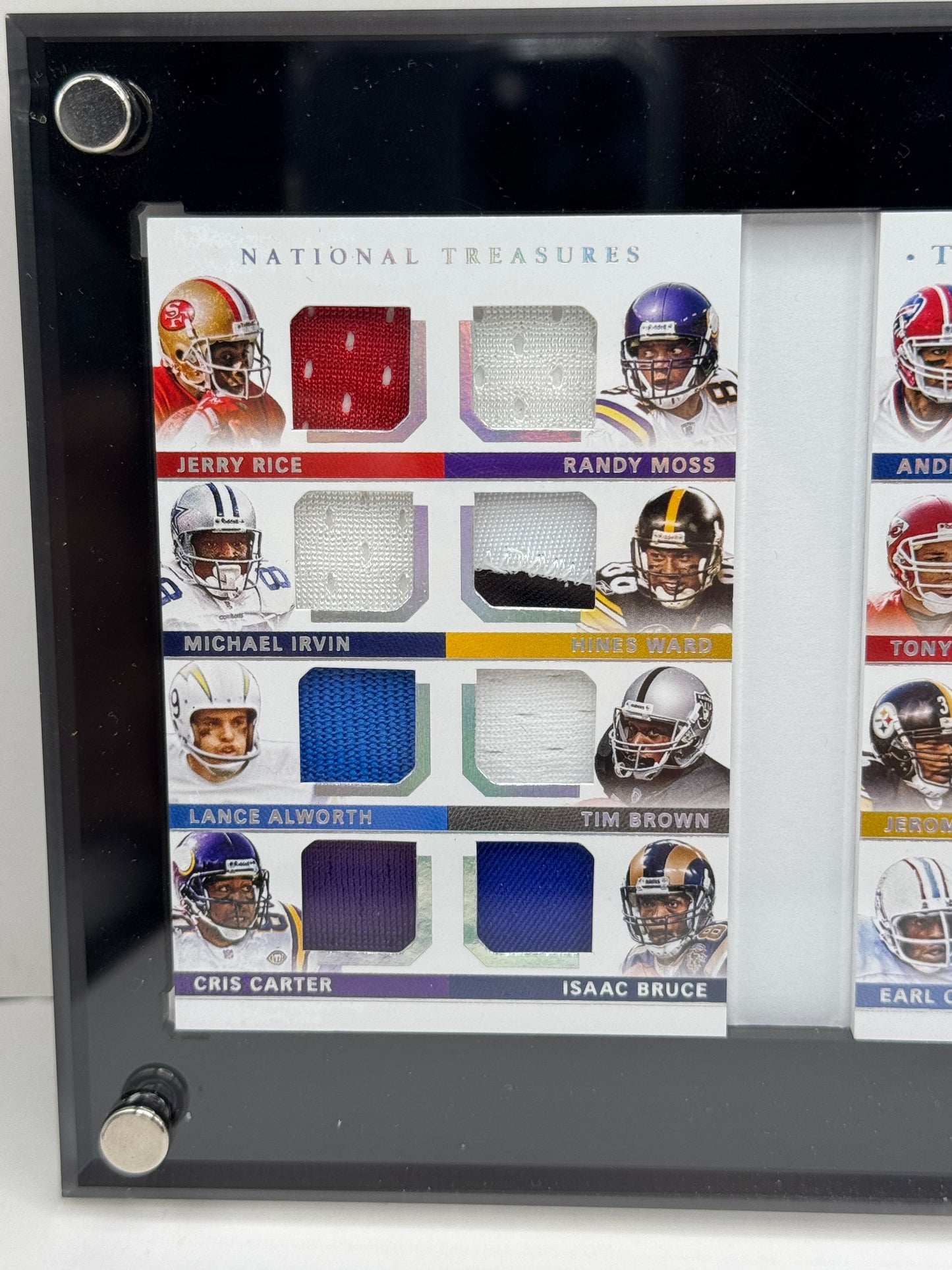 2020 National Treasure #TC-HOF Treasure Chest Hall of Fame Rice,Moss,Sanders /49