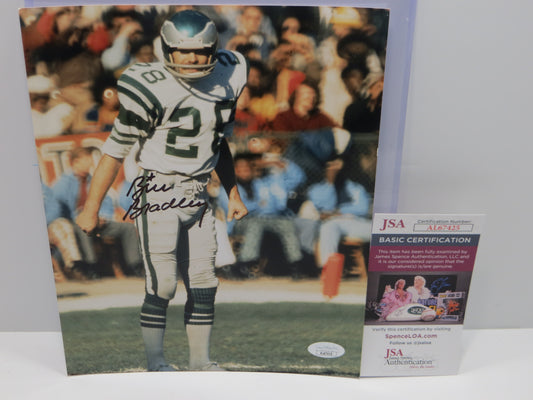 BILL BRADLEY PHILADELPHIA EAGLES SIGNED 8x10 PHOTO Longhorns JSA COA