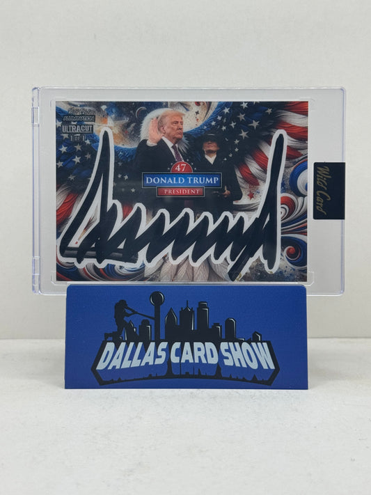 2025 Wild Card Alumination Donald Trump Ultra Cut Autograph 1/1 USA