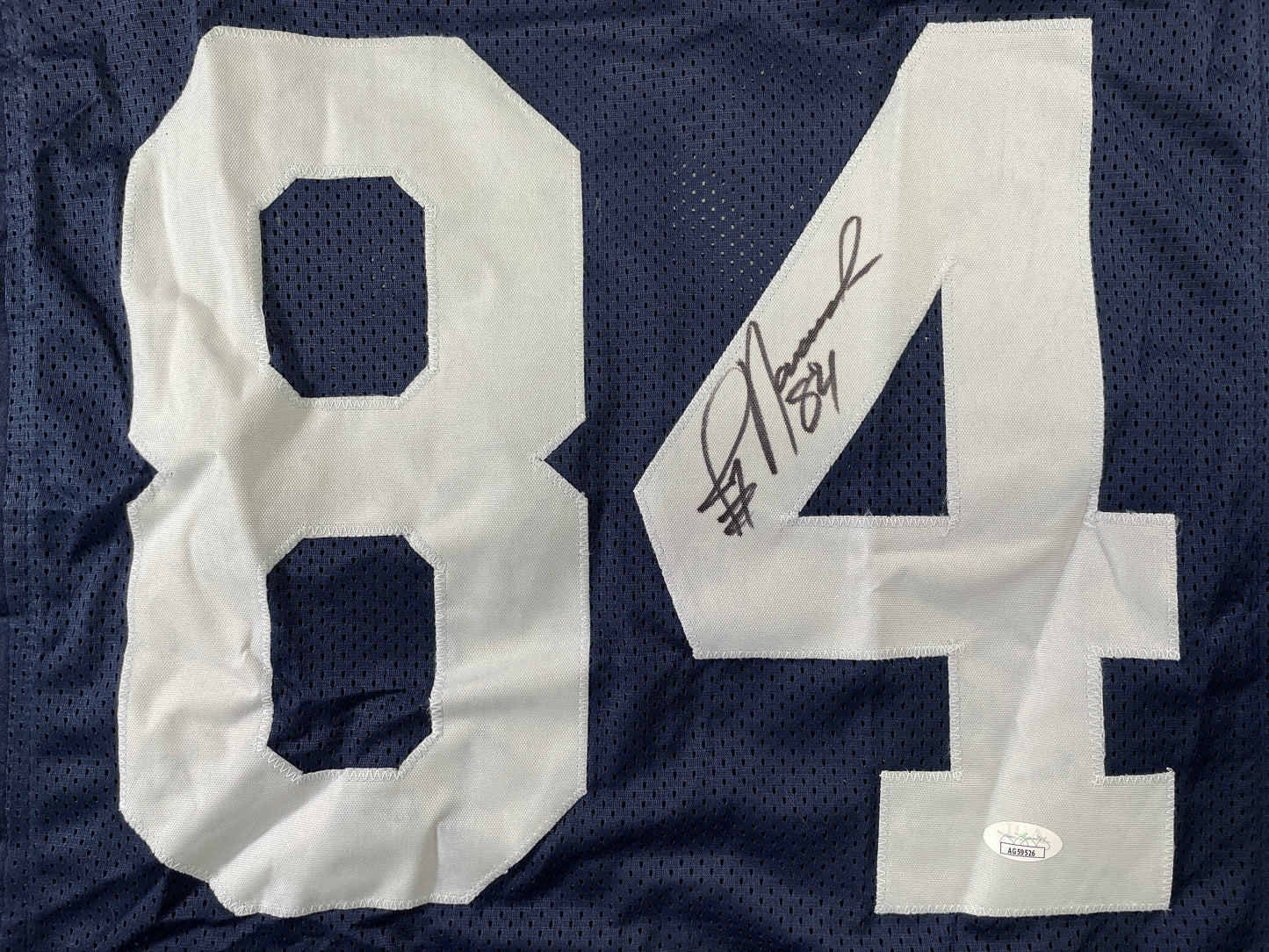 JAY NOVACEK DALLAS COWBOYS SIGNED THANKSGIVING JERSEY Wyoming JSA COA
