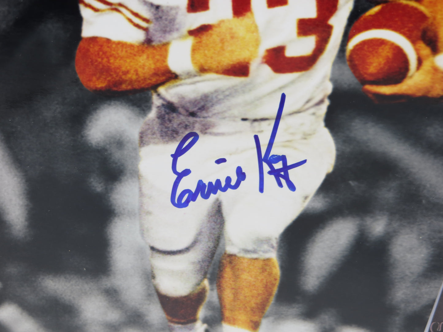 ERNIE KOY TEXAS LONGHORNS SIGNED 8x10 PHOTO JSA COA