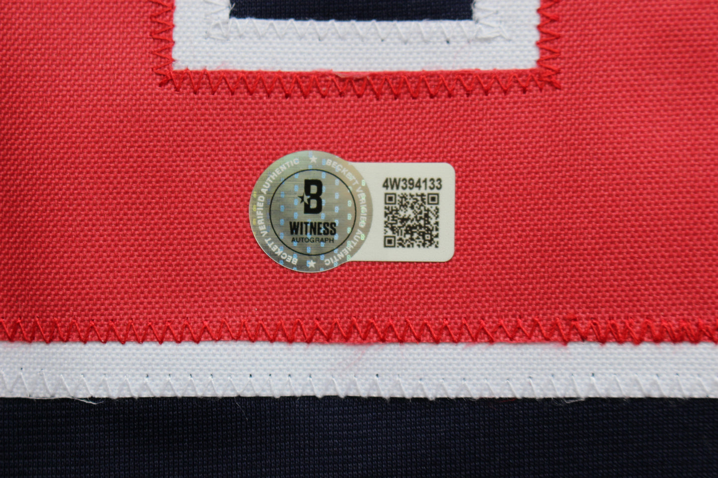 JAMES WOOD WASHINGTON NATIONALS SIGNED NAVY BLUE JERSEY BAS