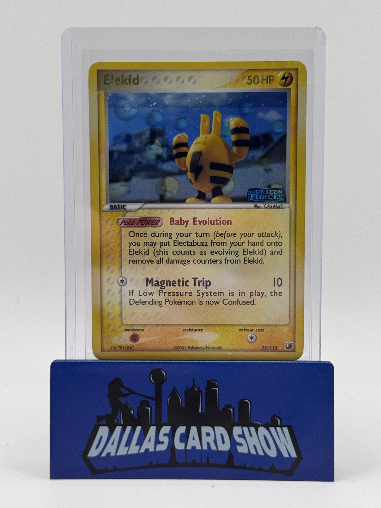 2005 Pokemon - Elekid (Rev. Foil) - 23/115 ex Unseen Forces LP+