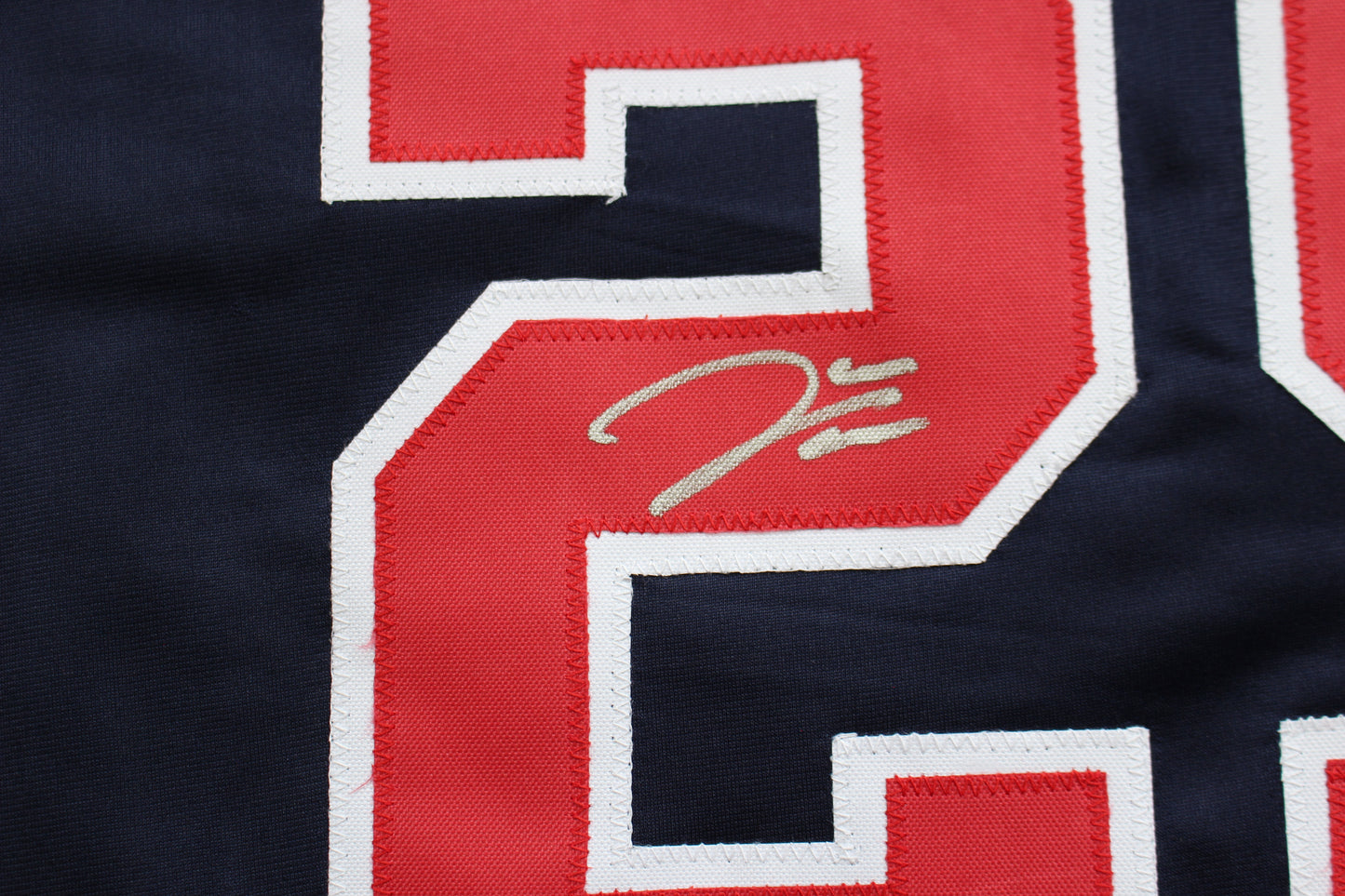 JAMES WOOD WASHINGTON NATIONALS SIGNED NAVY BLUE JERSEY BAS