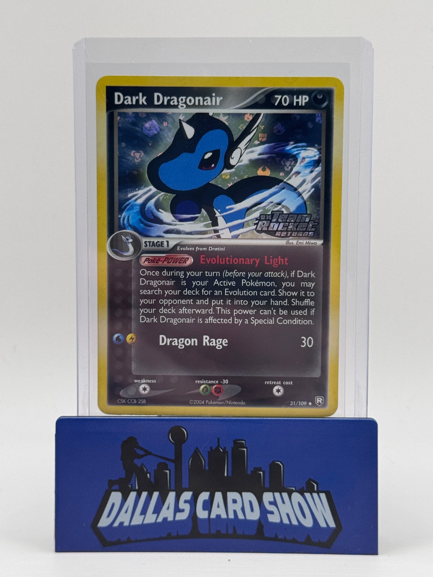 2005 Pokemon - Dark Dragonair (Rev. Holo) - 31/109 Team Rocket Returns NM
