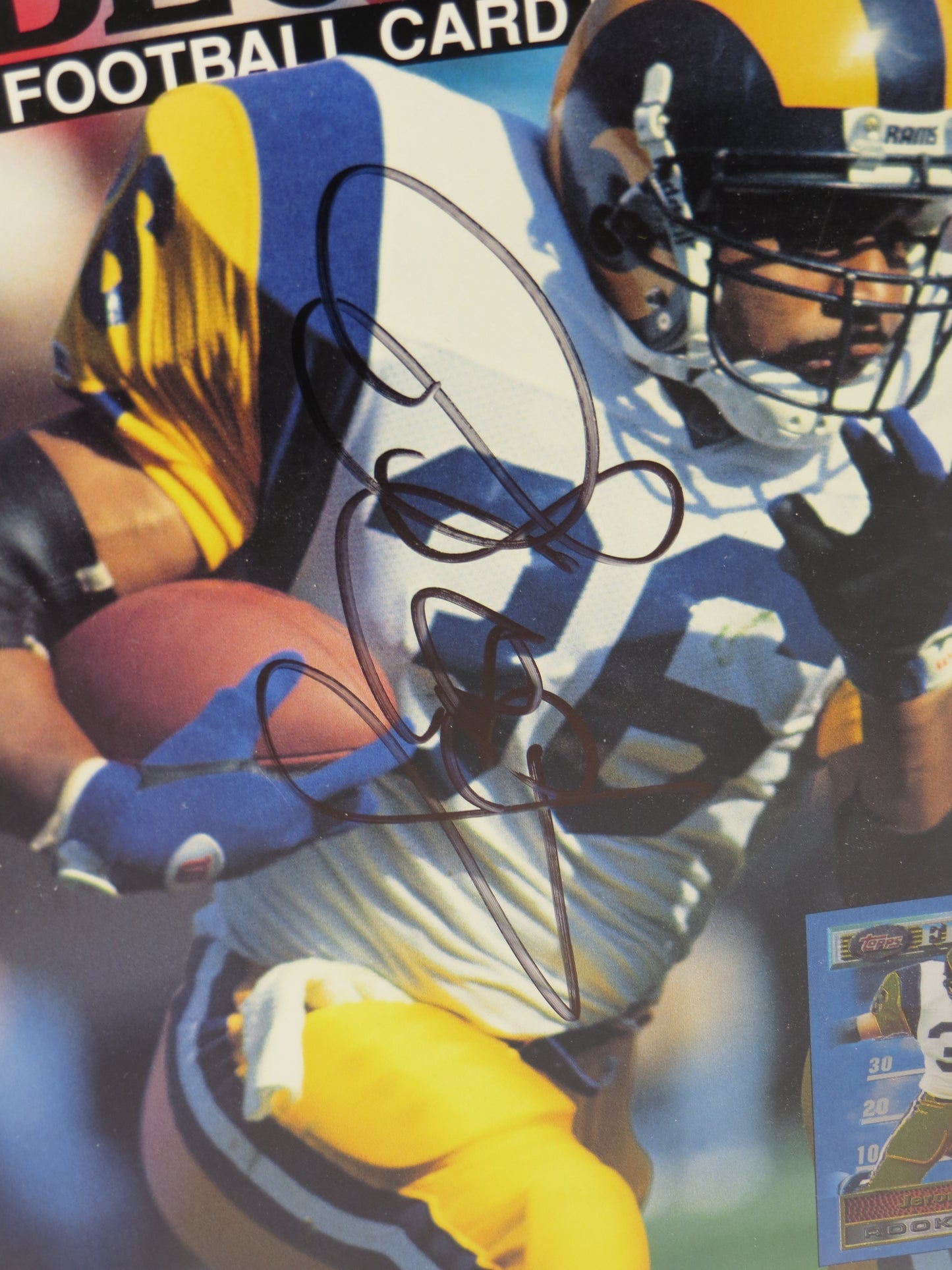 JEROME BETTIS SIGNED BECKETT FOOTBALL MAGAZINE LA RAMS JSA COA