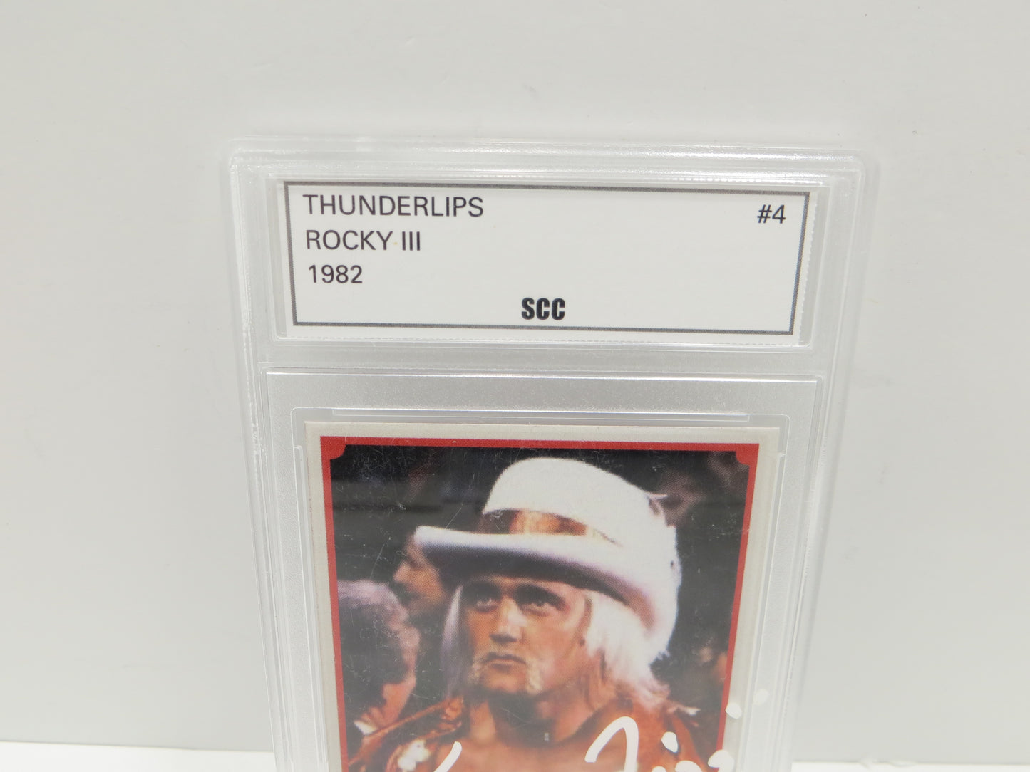 HULK HOGAN SIGNED Thunderlips ROCKY III SLAB JSA COA WWE