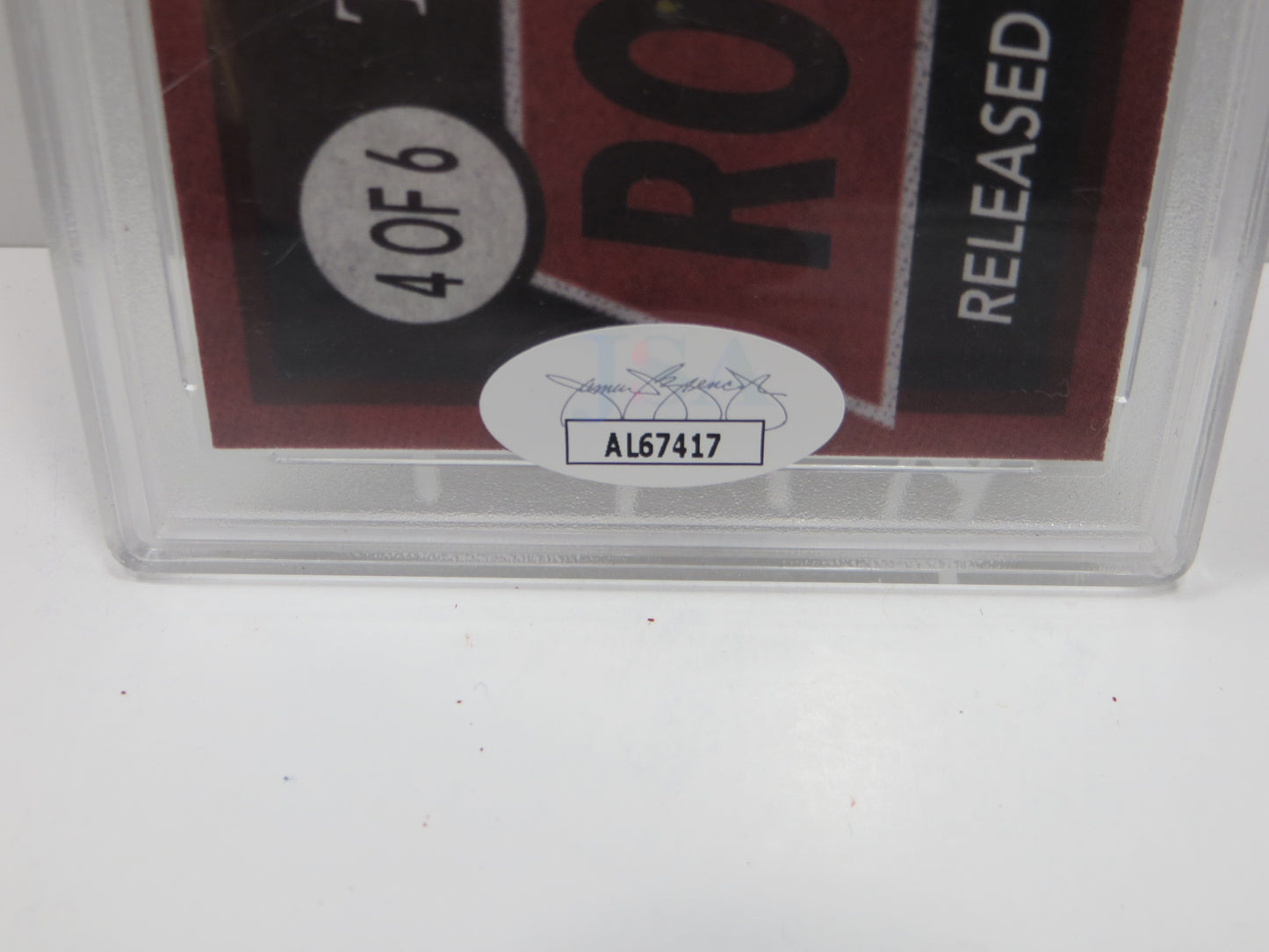 HULK HOGAN SIGNED Thunderlips ROCKY III SLAB JSA COA WWE