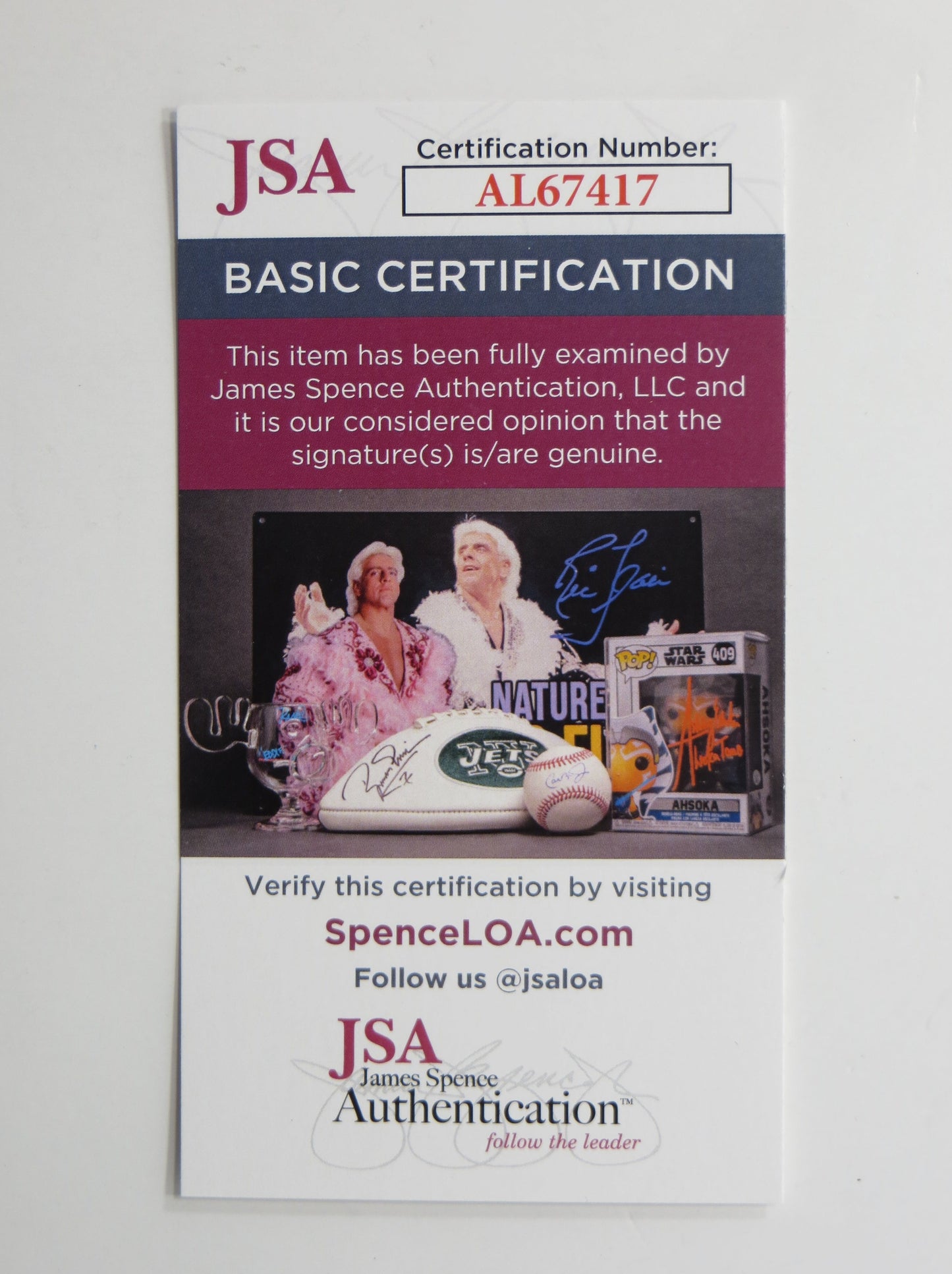 HULK HOGAN SIGNED Thunderlips ROCKY III SLAB JSA COA WWE