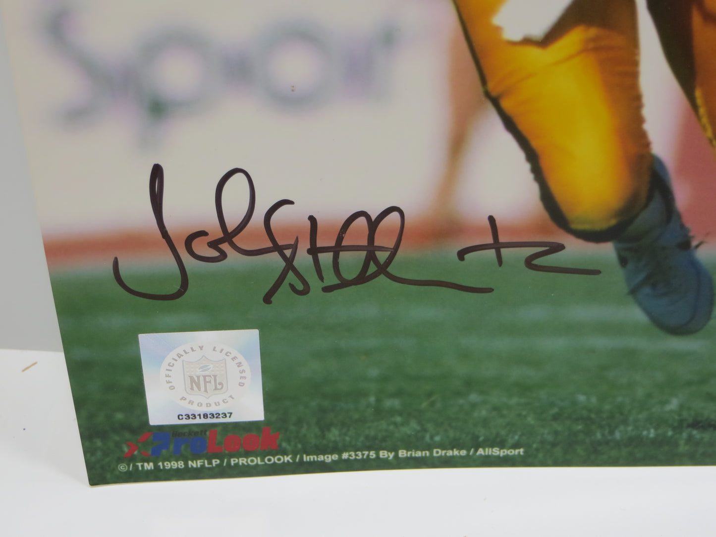 JOHN STALLWORTH PITTSBURGH STEELERS SIGNED 8x10 PHOTO JSA COA