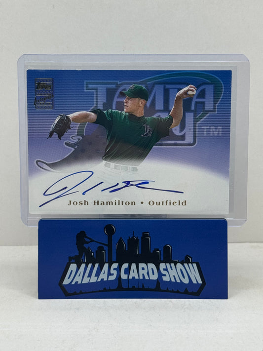 2002 Topps #TA-JH Josh Hamilton Autograph Texas Rangers