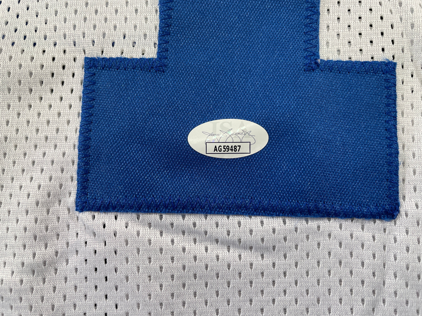 JAY NOVACEK DALLAS COWBOYS SIGNED HOME JERSEY w/INSC Wyoming JSA