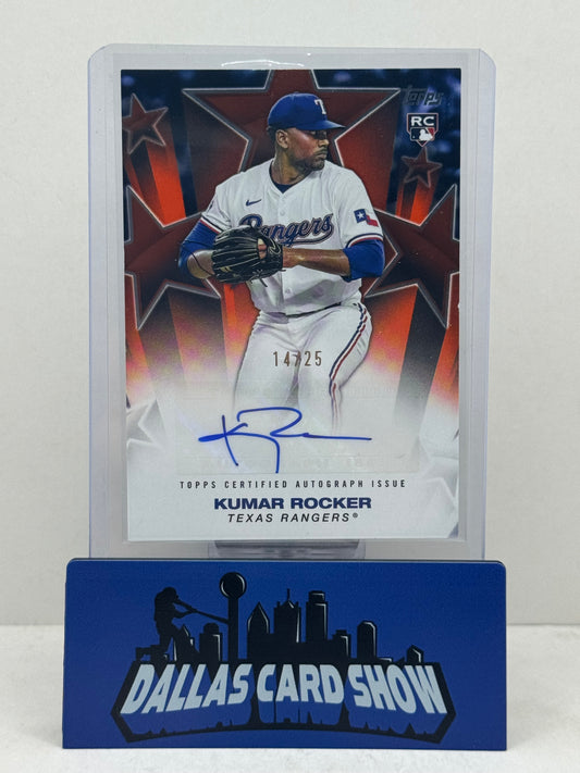 2025 Topps #BSA2-KR Kumar Rocker Orange Baseball Autograph /25