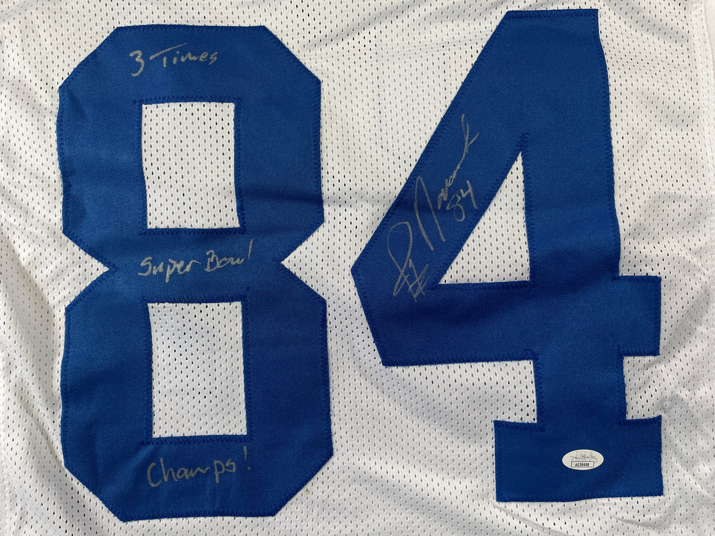 JAY NOVACEK DALLAS COWBOYS SIGNED HOME JERSEY w/INSC Wyoming JSA