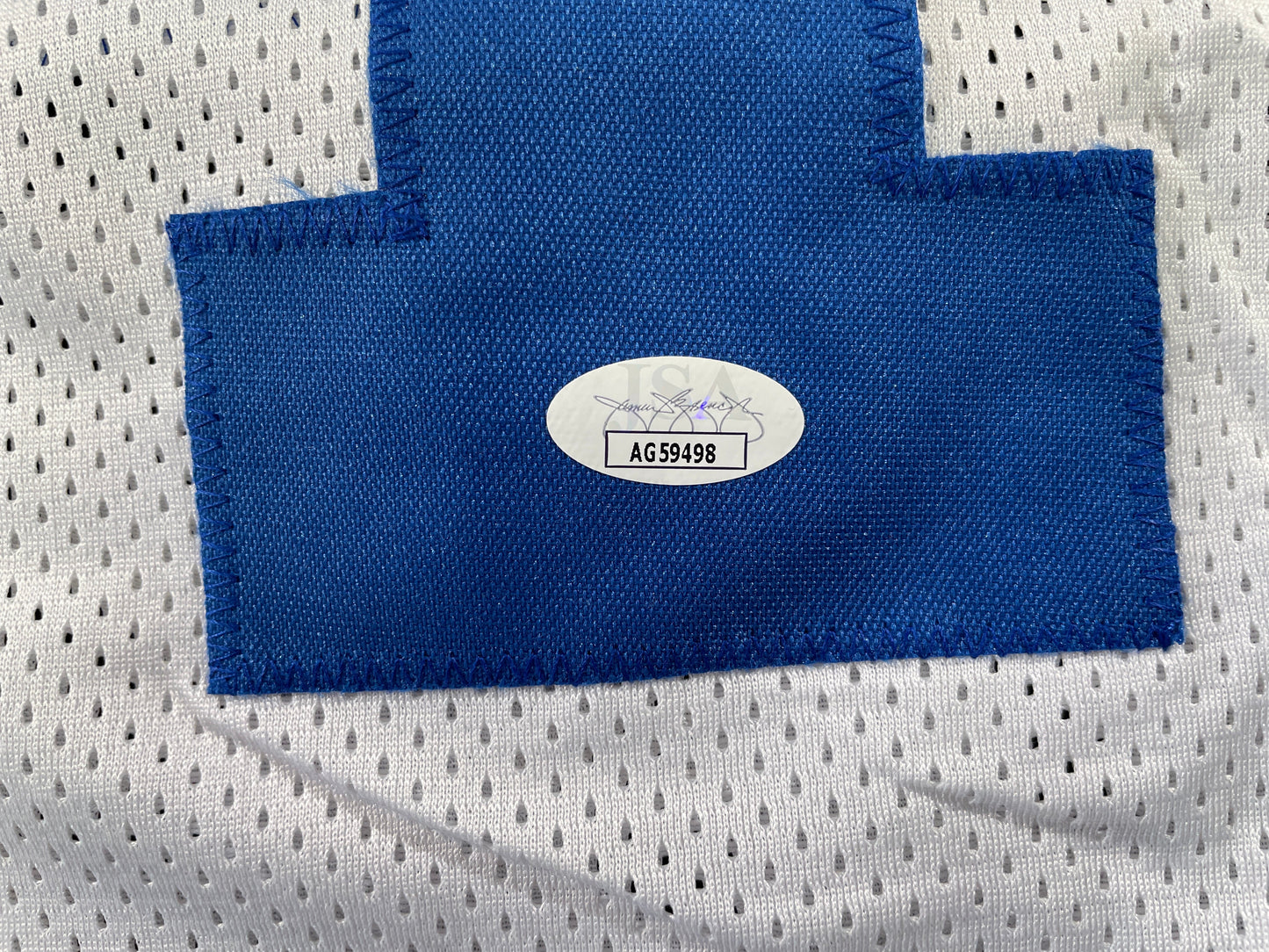 JAY NOVACEK DALLAS COWBOYS SIGNED HOME JERSEY w/INSC Wyoming JSA