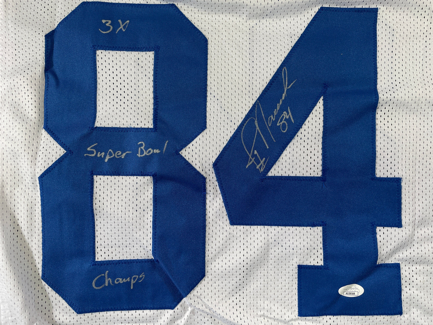 JAY NOVACEK DALLAS COWBOYS SIGNED HOME JERSEY w/INSC Wyoming JSA