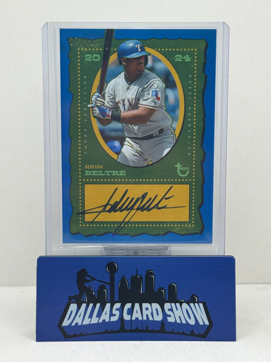 2024 Topps Brooklyn Collection #AC-AB Adrian Beltre Certified Autograph /40
