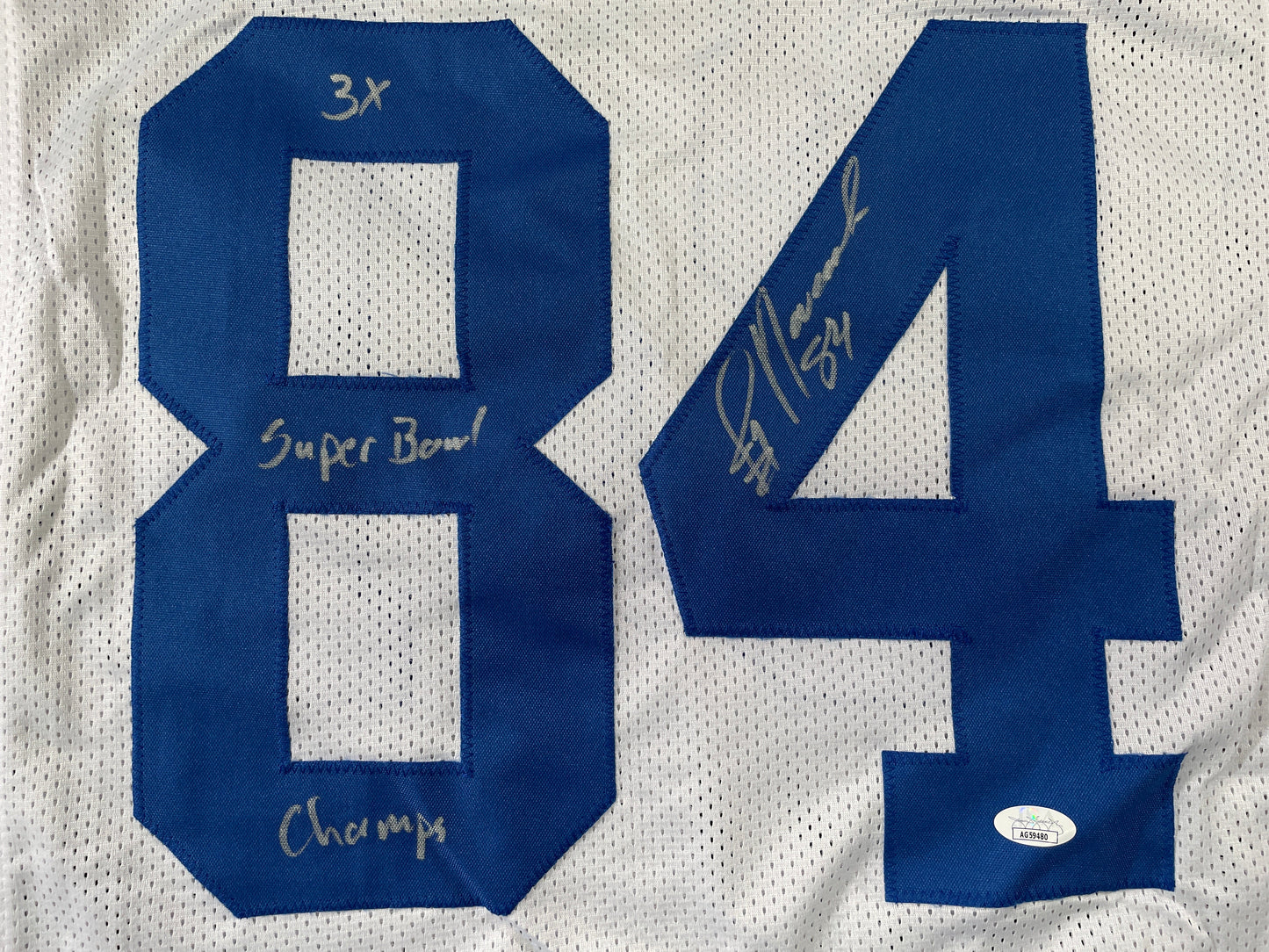 JAY NOVACEK DALLAS COWBOYS SIGNED HOME JERSEY w/INSC Wyoming JSA
