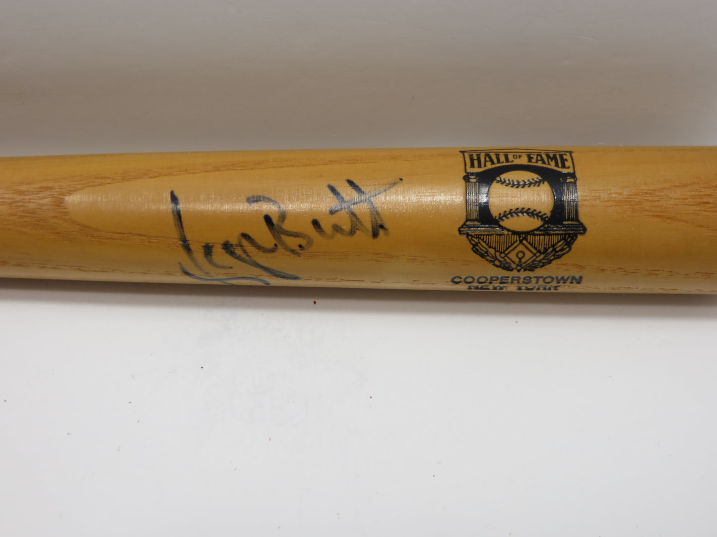 GEORGE BRETT SIGNED Louisville Slugger Cooperstown Hall of Fame MINI BAT JSA COA