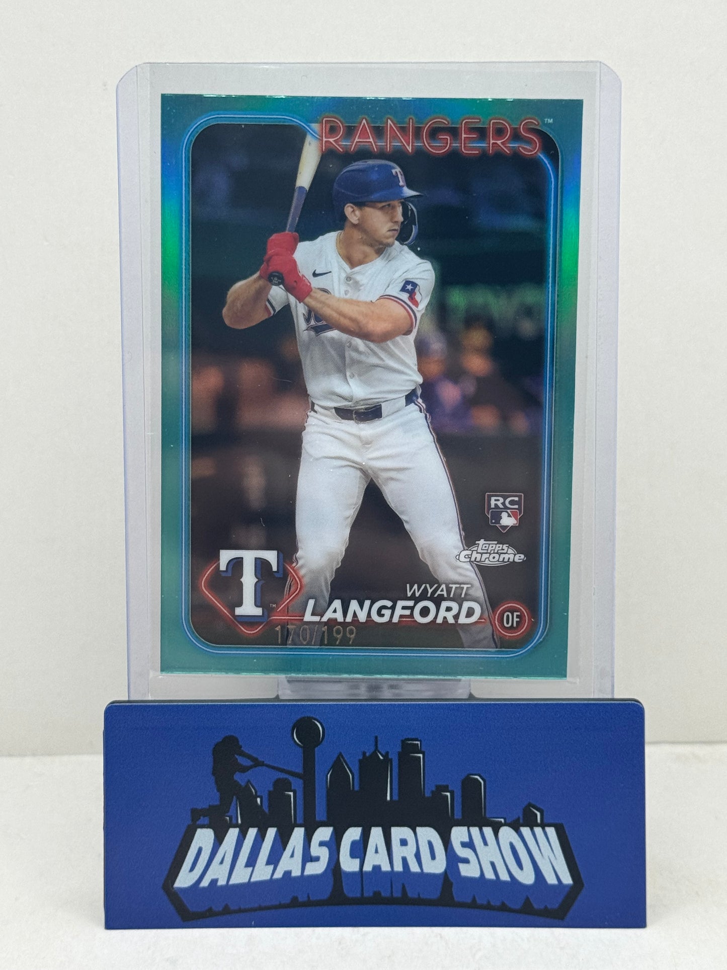 2024 Topps Chrome #122 Wyatt Langford Aqua Rookie RC /199