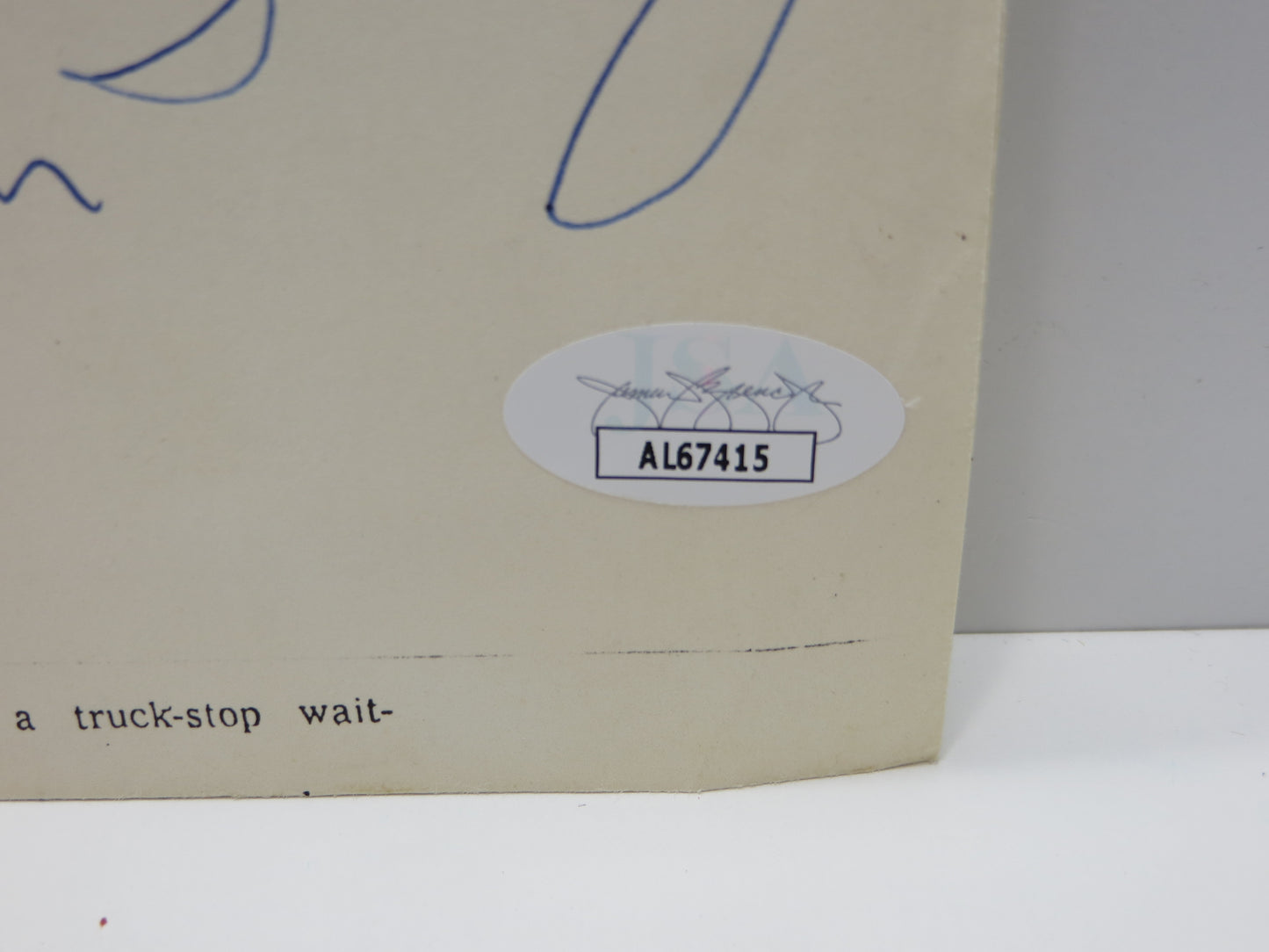 TOM LANDRY SIGNED DALLAS COWBOYS CUT DMN Newspaper Article Print JSA COA