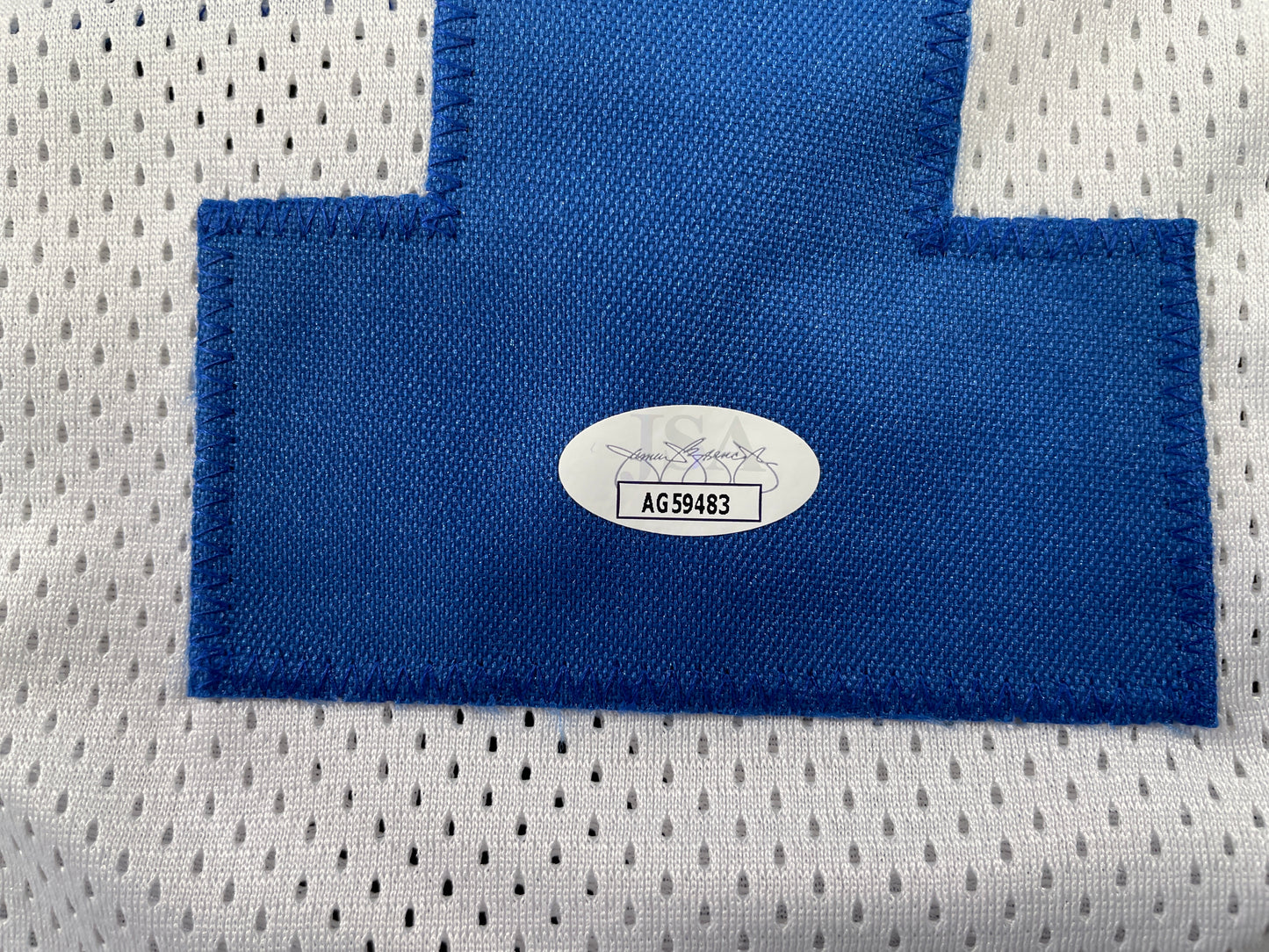 JAY NOVACEK DALLAS COWBOYS SIGNED HOME JERSEY w/INSC Wyoming JSA