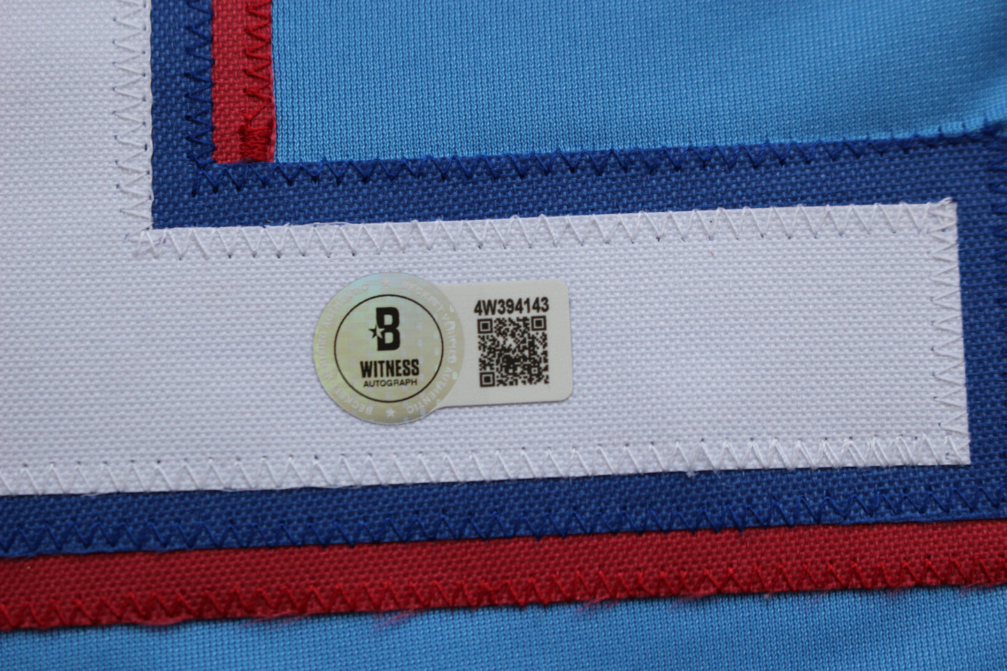 EVAN CARTER TEXAS RANGERS SIGNED ALT LIGHT BLUE JERSET BAS COA